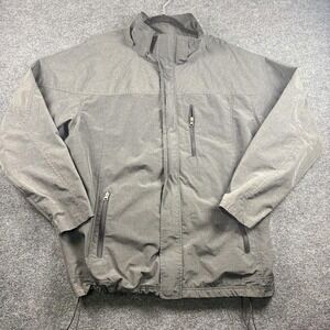 NordicTrack Jacket‎ Mens 2XL Gray Nylon Zip Pockets Windbreaker Outdoor Hiking
